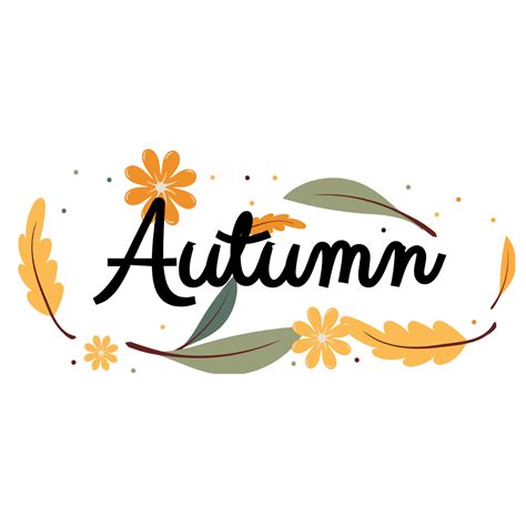 Free Autumn Lettering Vector Edit Online And Download