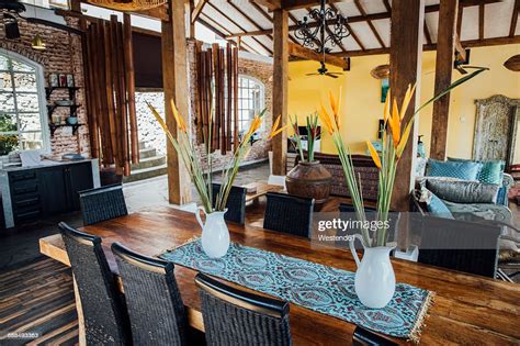 indonesia bali living room  dining table   holiday villa high