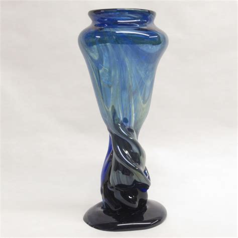 Art Glass Swirl Vase