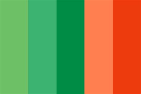 The color wheel shows the relationship between colors. Orange Teal Color Palette