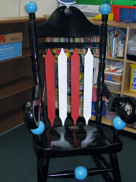Dr Seuss Rocking Chair In Homeschool Room