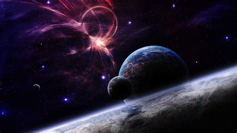 Fondos de Pantalla x Planetas Nebulosa en el espacio La superficie del planeta Сosmos