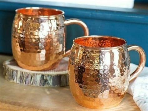 Turkish Handmade Pure Copper Mug Set Soft Drink Cup Copper Etsy
