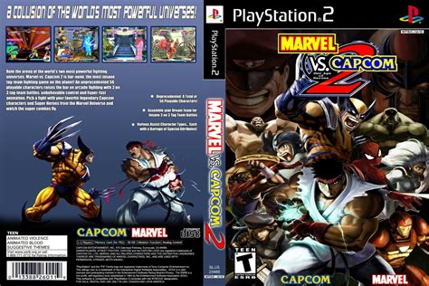 Compare Marvel Vs Capcom 2 Mvc2 Game Dvd Cover Ps2 Insert 273mm X 183mm