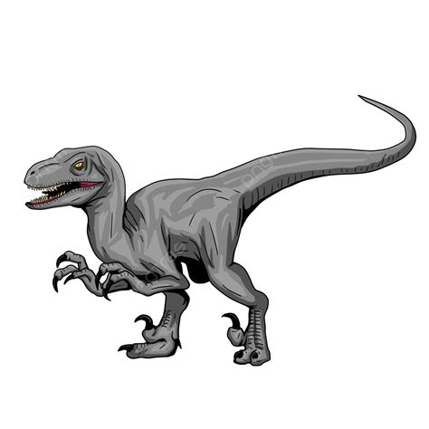 Raptor Dinosaur Clipart Black