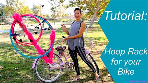 Tutorial How To Make A Diy Hula Hoop Bike Rack Youtube