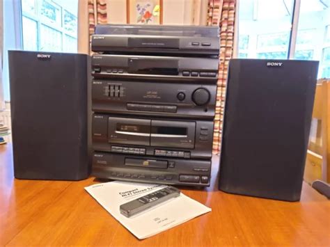 Sony Midi System Lbt A Cd Turntable Dual Cassette Deck Radio And