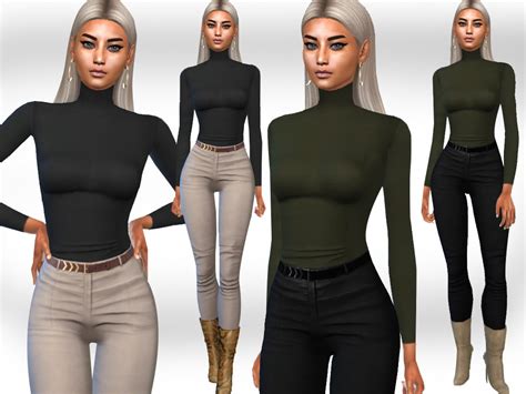 The Sims Resource Female Fullbody Casual Outfits