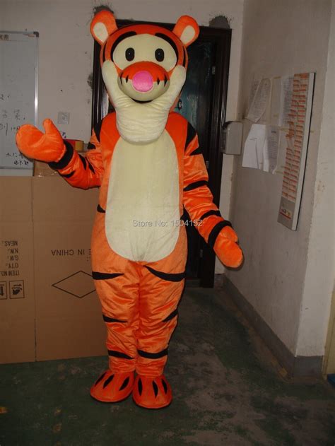 Tigger Adult Size Mascot Costume Halloween Fancy Dress In Anime Costumes From Novelty And Special