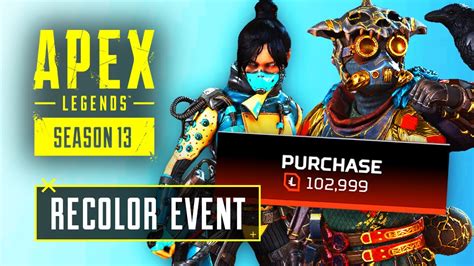 Incoming Recolor Vault Store Event Skins In Apex Legends Season 13