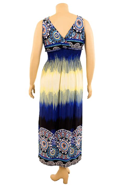 Womens Plus Size Boho Print Casual Long Maxi Dress Summer Day Beach