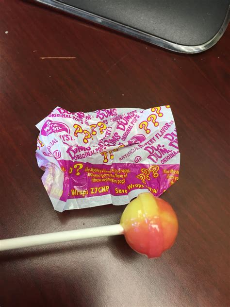 This Mystery Flavor Dum Dum Actually Matches The Mystery Flavor Wrapper