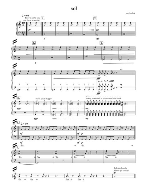 Sol Sheet Music For Piano Solo Download And Print In Pdf Or Midi
