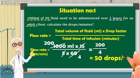 How To Calculate Iv Fluid Flow Rate Fluid Calculation Formula For