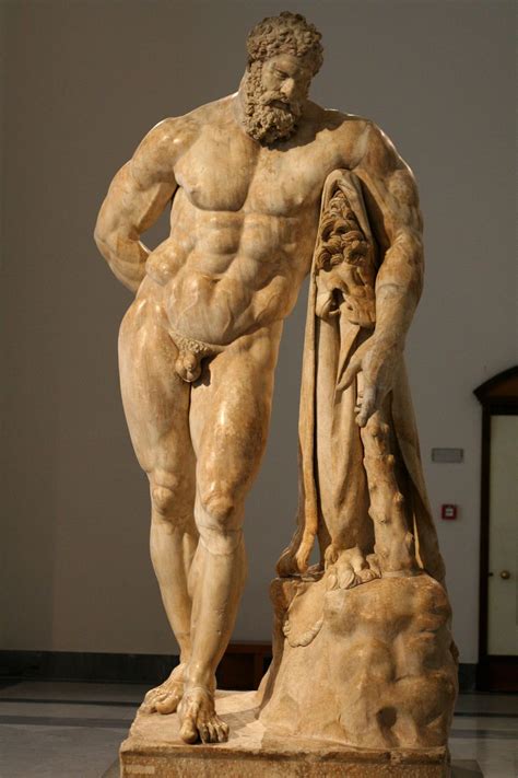 Hércules Farnesio siglo IV a C del escultor Lisipo Escultura griega Arte antiguo Arte de