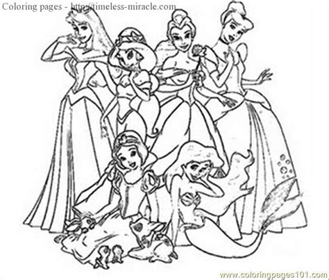 Princess coloring page printable free - timeless-miracle.com