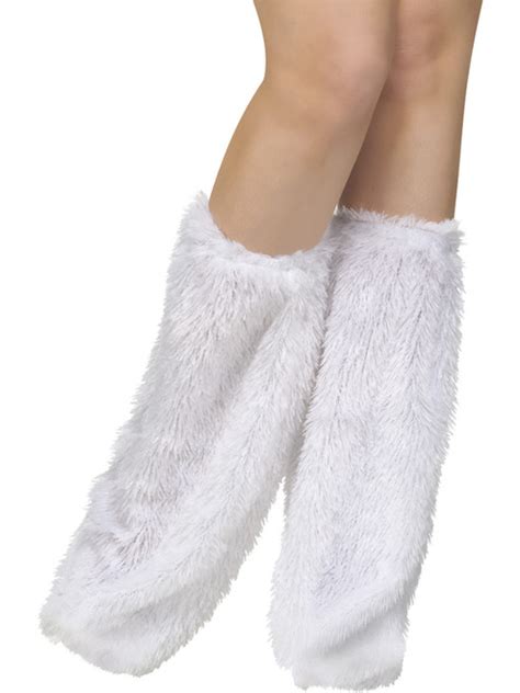 Women S Fuzzy White Boot Covers