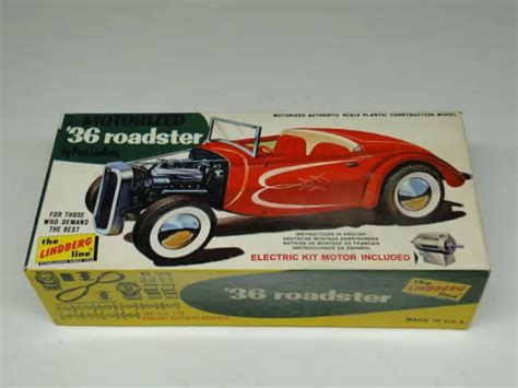 Vintage Lindberg Ford Roadster Hot Rod Model Car Kit W Box Motorize For Parts Picclick