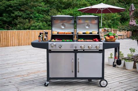 Simply get your tongs and start flipping those burgers. Royal Gourmet BBQ Gas Charcoal Grill Dual Fuel