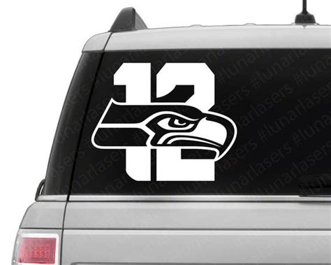 Seattle Seahawks 12th Man Vinyl Decal 12th Man By Lunarlasersltd
