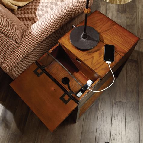 Chairside Table With Charging Station : Liberty Furniture Chair Side