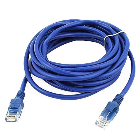 Cat5 cable, or category 5 enhanced cable, transmits data between computers and other the wire jacket should make contact with the end of the jack. RJ45 8P8C Male to Male Plug CAT5E LAN Ethernet Network Cable 4M Blue on AliExpress - 11.11 ...