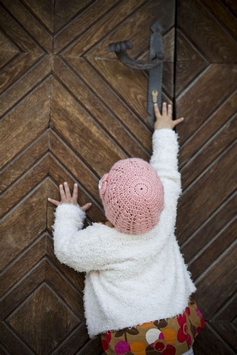 Child Opening The Door Free Stock Photo Public Domain Pictures
