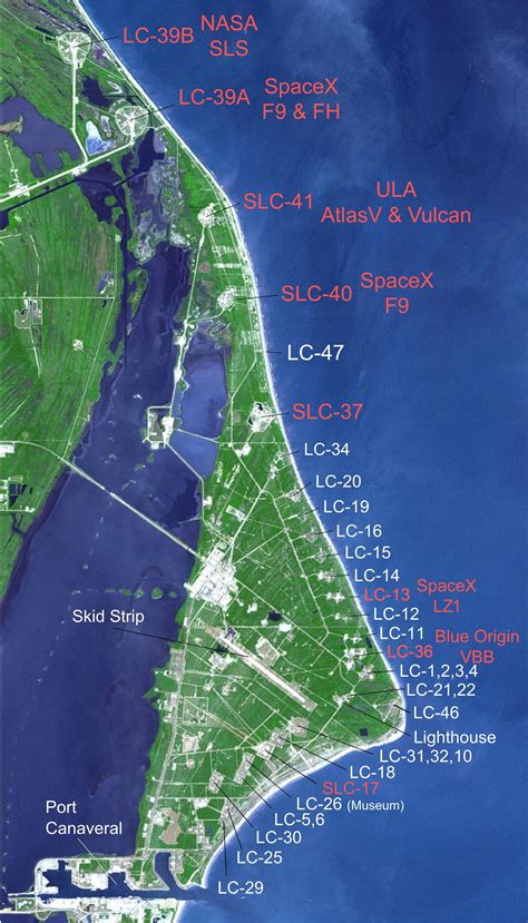 Cape Canaveral Map Rspace