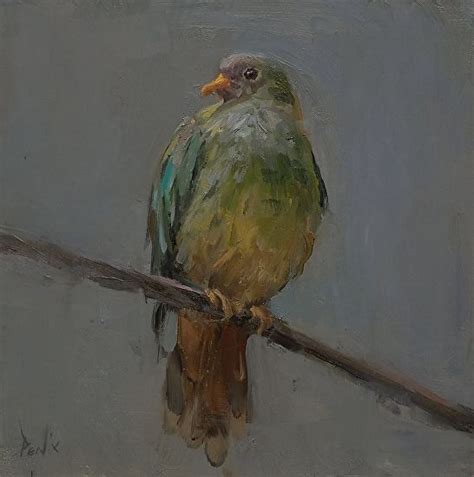 Derek Penix Fruit Dove Oil Painting Entry January