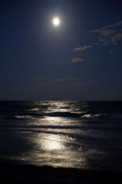 Can We Hang On Ocean At Night Moon Sea Beach At Night