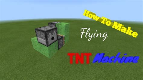 You will see tnt's will start dropping straightaway just don't forget your stuff down there. How to Make A Flying TNT Machine - YouTube
