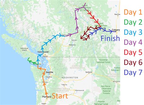 western canada road trip map | The Nature Seeker