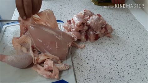 How to cut a whole chicken best recipes. How to cut up a whole chicken l How to remove chicken skin l Recipe By All in 1 - YouTube