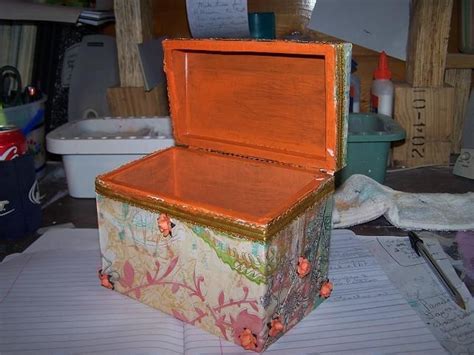 Altered Wooden Box By Laura Thykeson Via Video Altered Art Altered