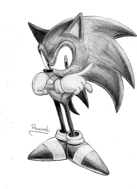 Sonic The Hedgehog Pencil Drawing By Anevis On Deviantart