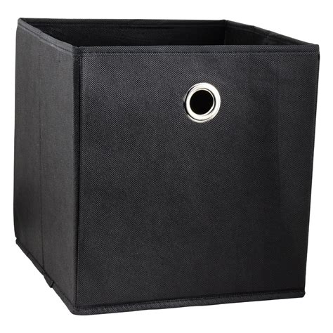 2 X Large Square Canvas Foldable Storage Box Collapsible Fabric Cubes