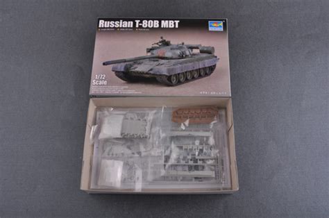 Us 2000 Trumpeter 07144 172 Scale Russian T 80b Mbt Plastic Armor