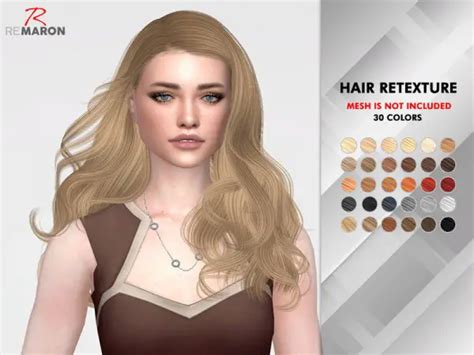 The Sims Resource Wonderland Hair Retextured By Remaron Sims 4 Hairs