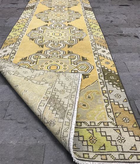 If you are looking for yellow kitchen rugs you've come to the right place. Yellow Runner Rug, 2.8x9.1ft, Yellow Oushak Rug, Mute ...