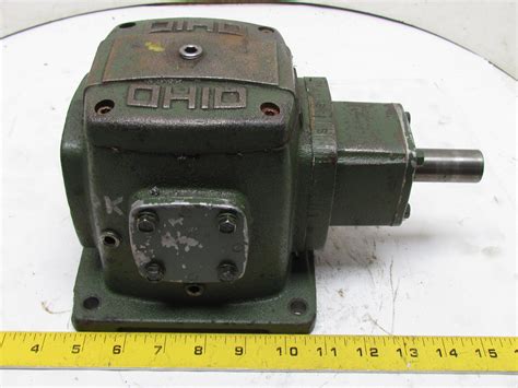 Ohio Ra1 Right Angle Bevel Gear Drive Speed Reducer Gearbox 11 Ratio
