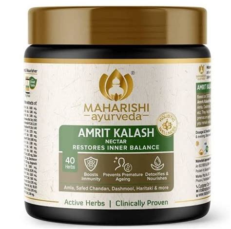 Maharishi Ayurveda Amrit Kalash Nectar Packaging Type Box At Rs 1399
