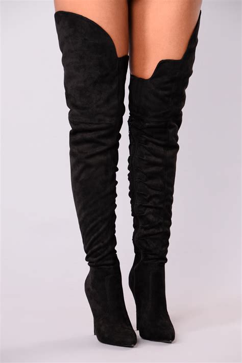 soft as suede thigh high boot black fashion nova shoes fashion nova