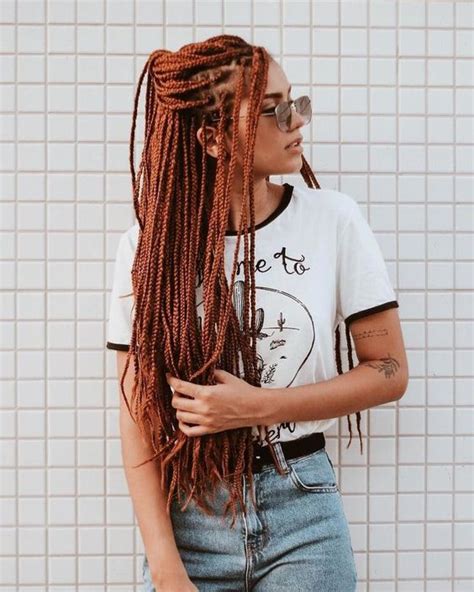 The hairstyle is fit for. 28 Knotless Box Braids Hairstyles You Can't Miss - Fancy ...