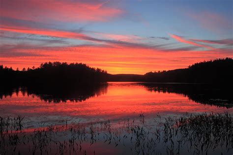 Sunset At Quabbin Reservoir Photograph By John Burk Fine Art America