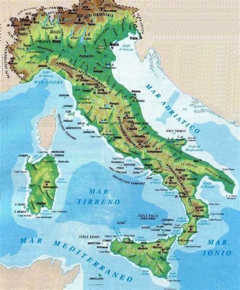 Rios De Italia Mapa