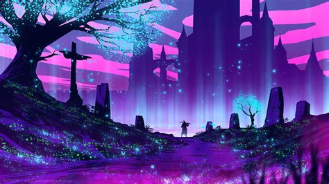 Beautiful Fantasy Night Scenery Digital Art 4k Hd Wallpaper Rare