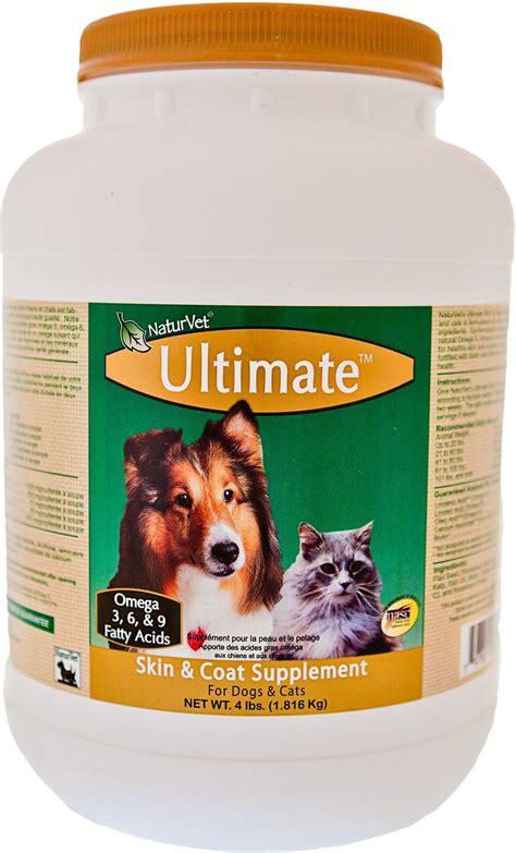 Naturvet Ultimate Skin And Coat Dog And Cat Powder Supplement 4 Lb