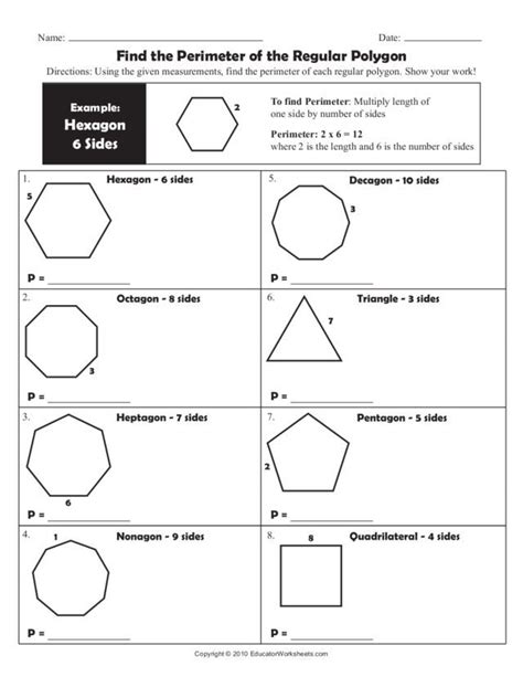 Ocs 6th Grade Math Geometry Worksheets Shapes Worksheets Regular
