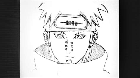 How To Draw Pain Naruto Anime Drawing Tutorial Step By Step For
