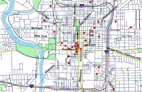 City Map Of Indianapolis Cities And Towns Map